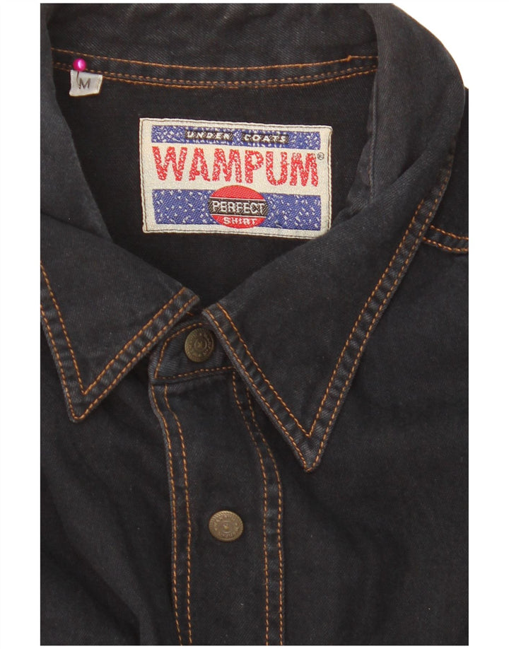 WAMPUM Denimskjorte til mænd Medium Navyblå