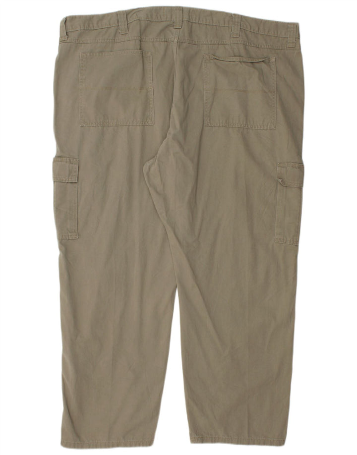 WRANGLER Herre Autentiske Straight Cargo Bukser W48 L30 Khaki Bomuld