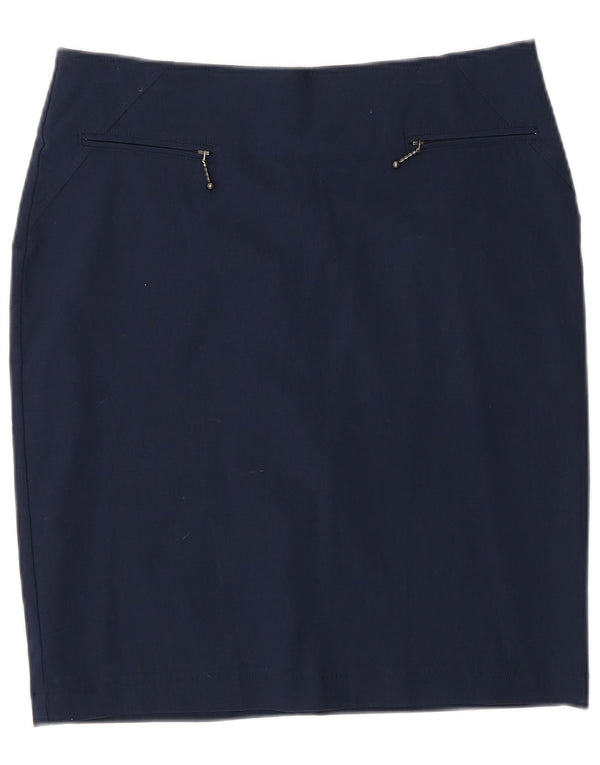 Yessica Womens Pencil Skirt EU 36 Small W30 Navy Blue Viscose