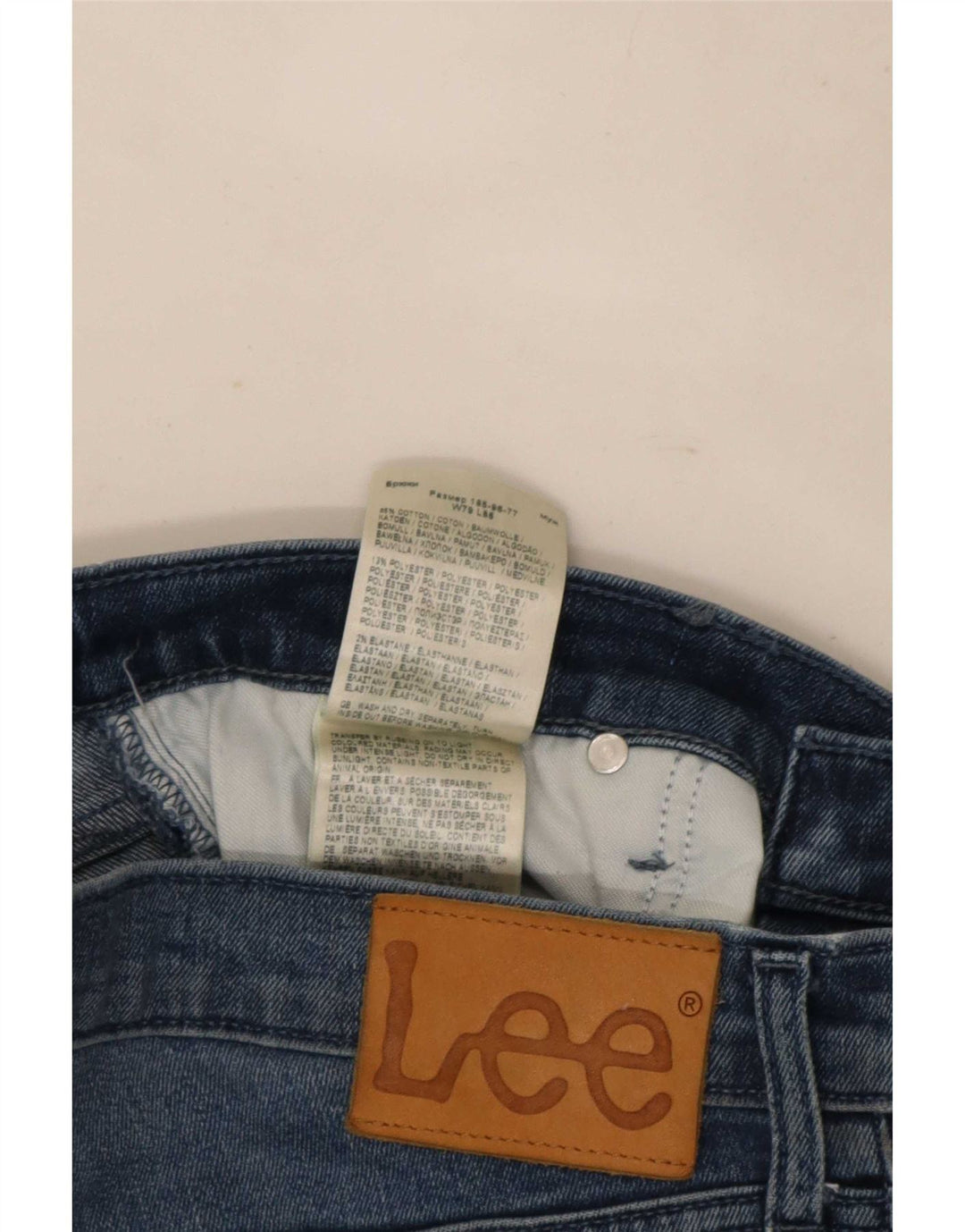Lee Herre Luke Slim Jeans W31 L34 Blå Bomuld