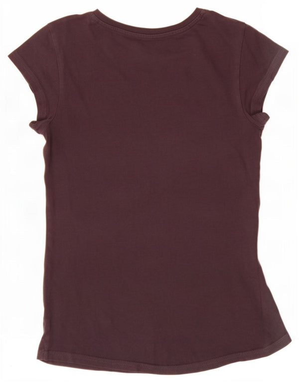 Puma piger grafisk t-shirt top 11-12 år brun bomuld