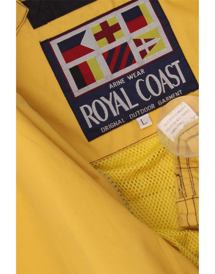 Royal Coast Herre Yachting Regnjakke UK 40 Stor Gul Polyester
