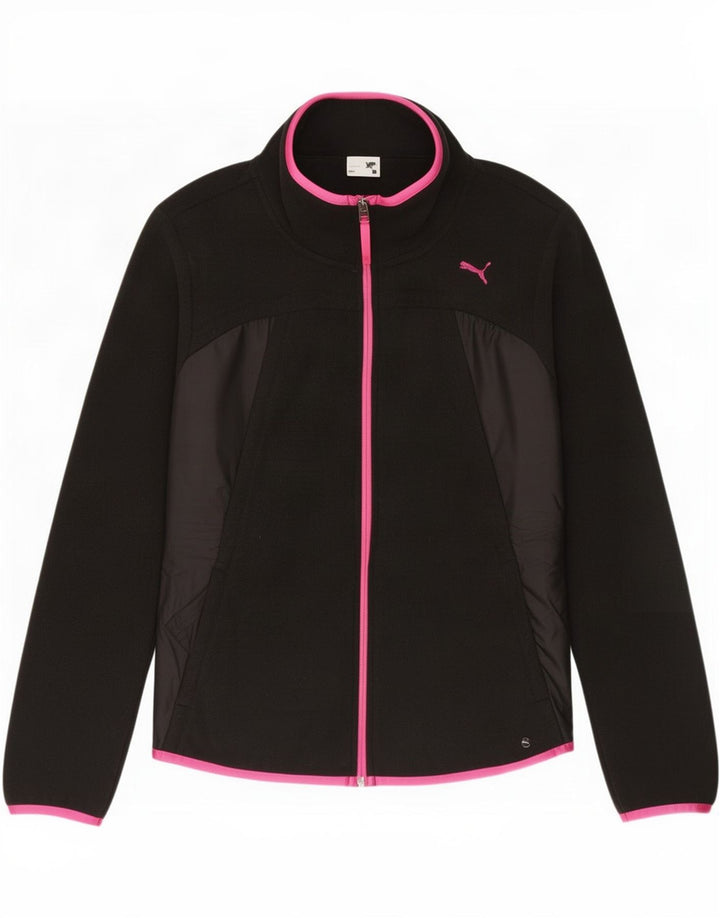 Puma Fleecejakke til kvinder UK 12 Medium Sort Polyester