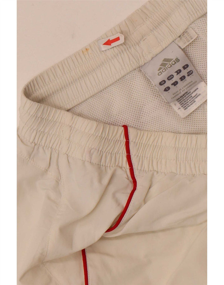 Adidas Herre Climalite Sportshorts Large White Colourblock Polyester