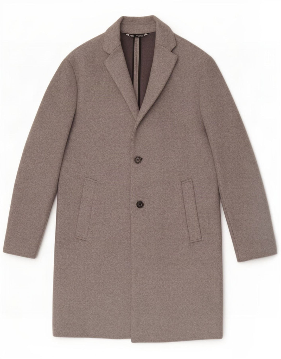 Zara Herre Overfrakke UK 14 Medium Grå