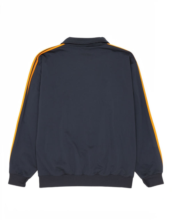 Adidas Træningsdragt til mænd Topjakke UK 42/44 Stor marineblå polyester