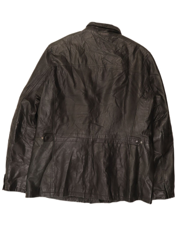 Vintage herre læderjakke UK 42 XL Sort