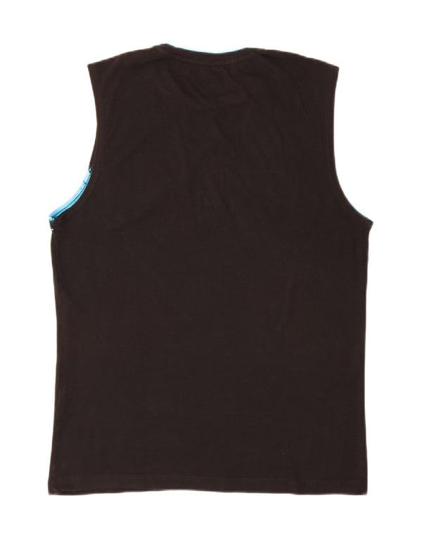 Lotto Herre Grafisk Vest Top Medium Sort Bomuld