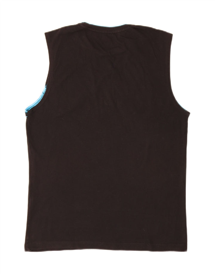 Lotto Herre Grafisk Vest Top Medium Sort Bomuld