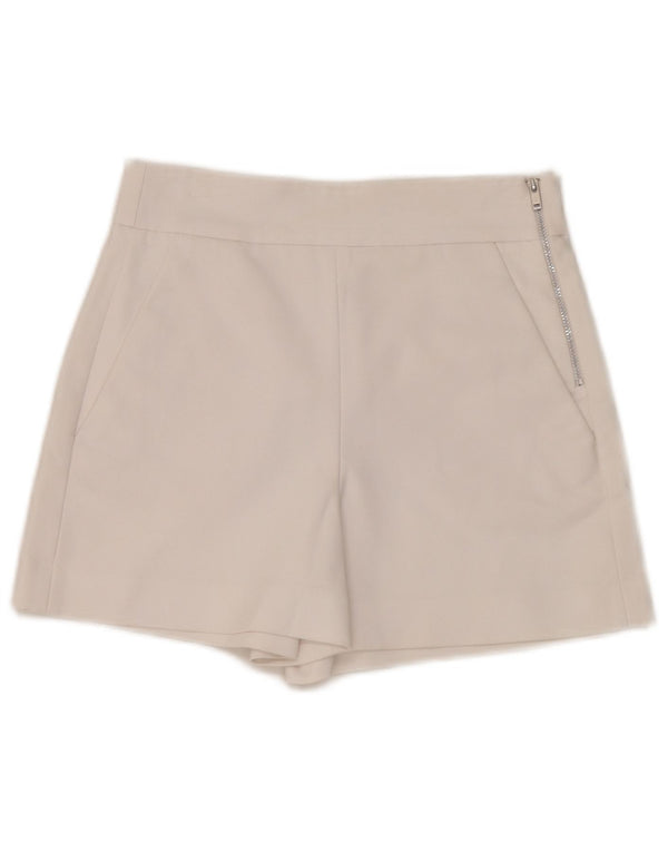 Zara Chino Shorts med høj talje til kvinder XS W24 Hvid