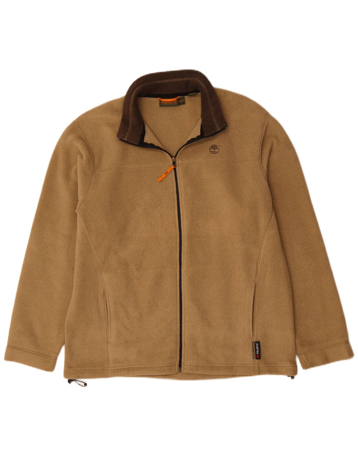 Timberland Herre Fleecejakke UK 42 XL Beige Polyester