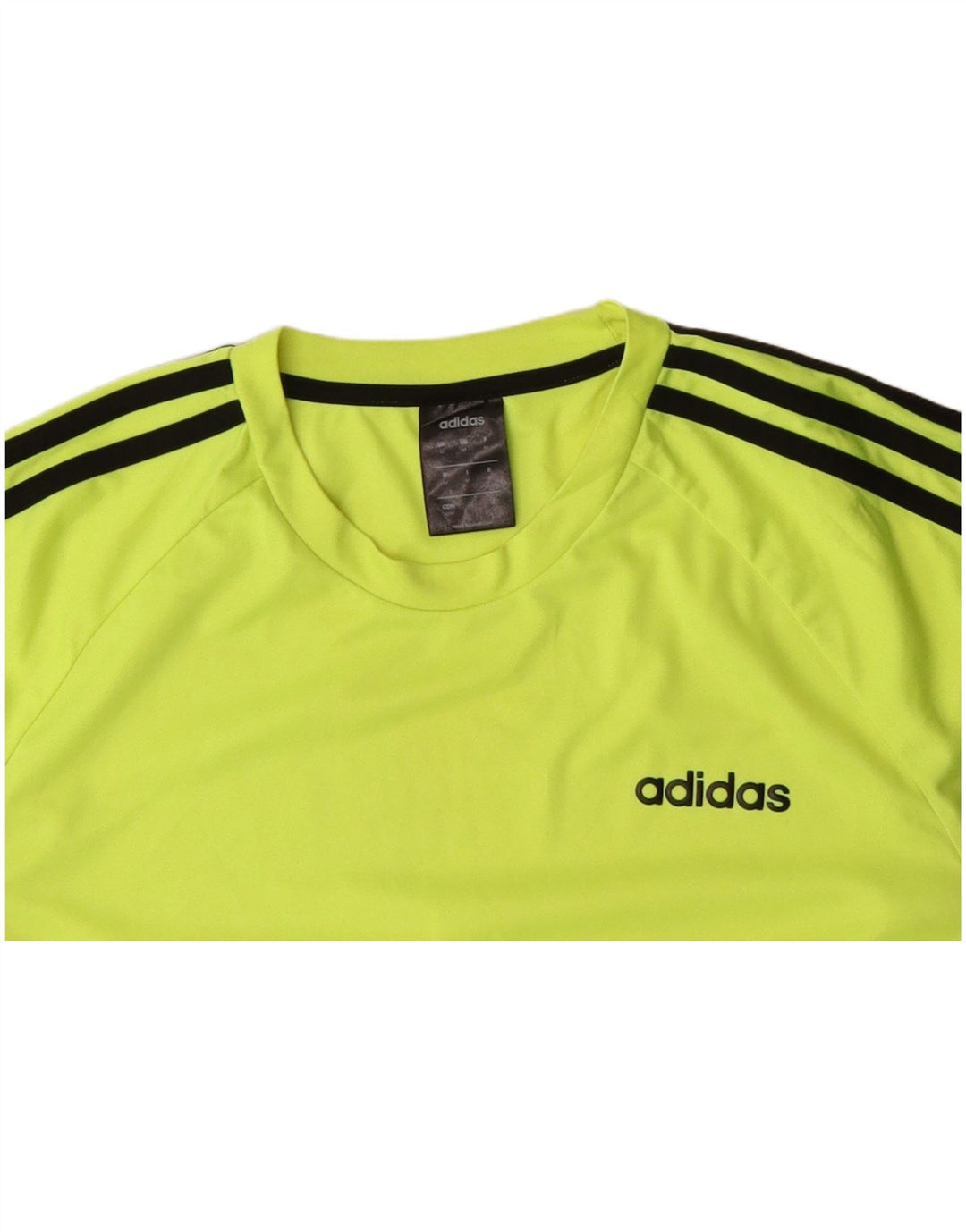 ADIDAS Herre Climalite T-Shirt Top Medium Grøn Polyester
