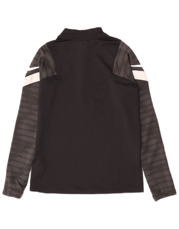 Nike Boys Zip Neck Regular Tracksuit Top 10-11 år Medium Black Sports