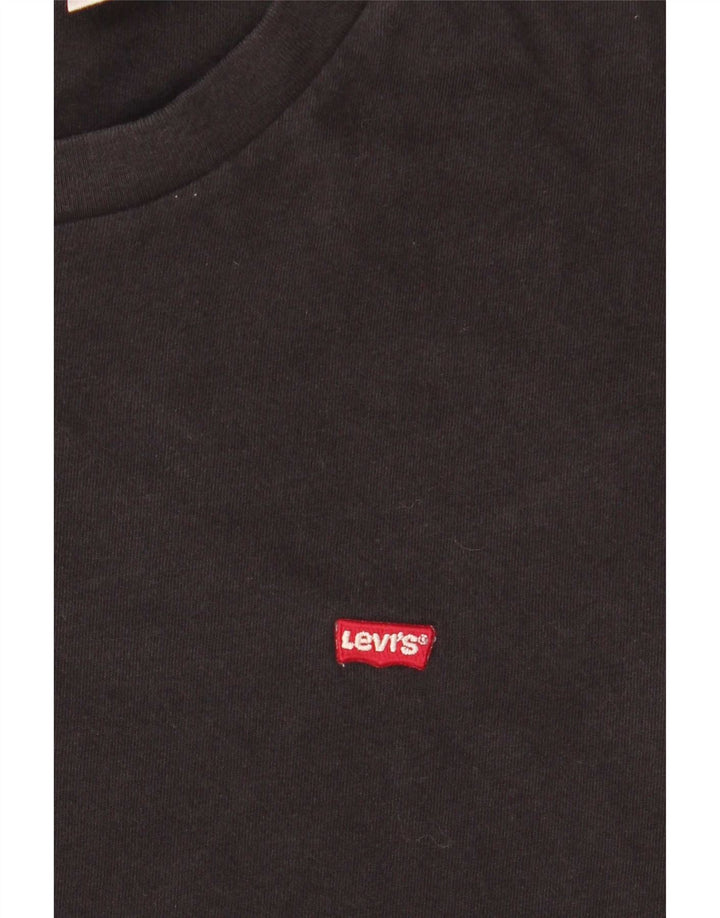 Levi's Herre T-Shirt Top 2XL Sort Bomuld