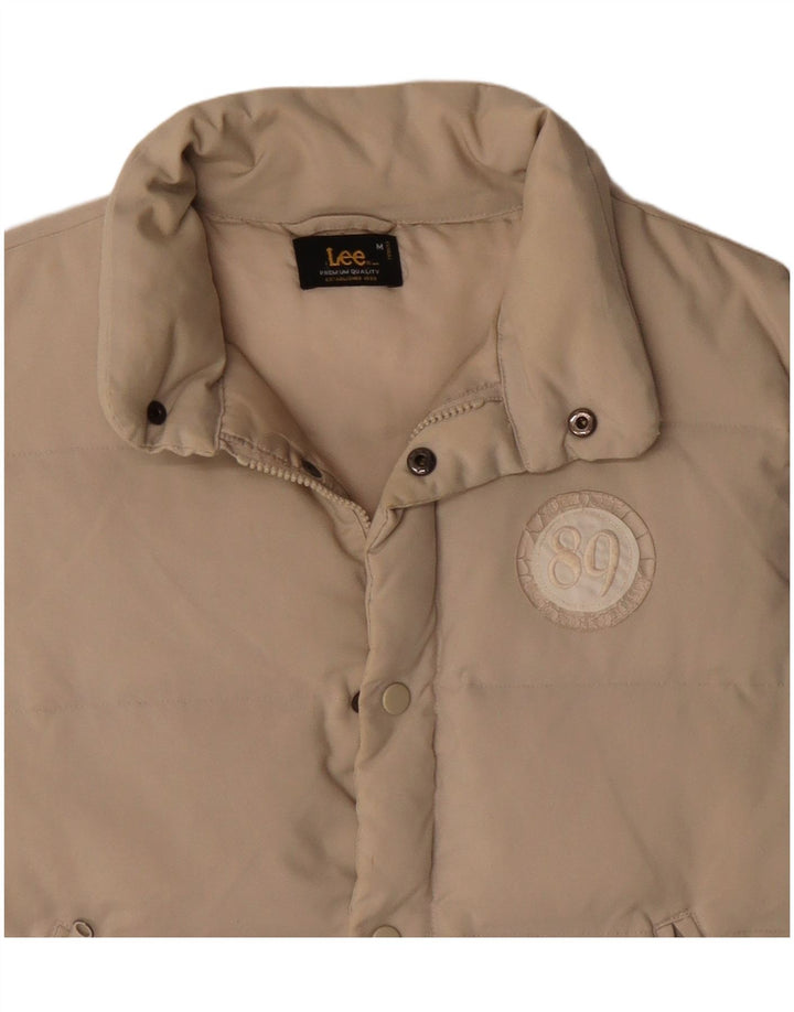 Lee Mens Polstret Gilet UK 38 Medium Beige Polyamid
