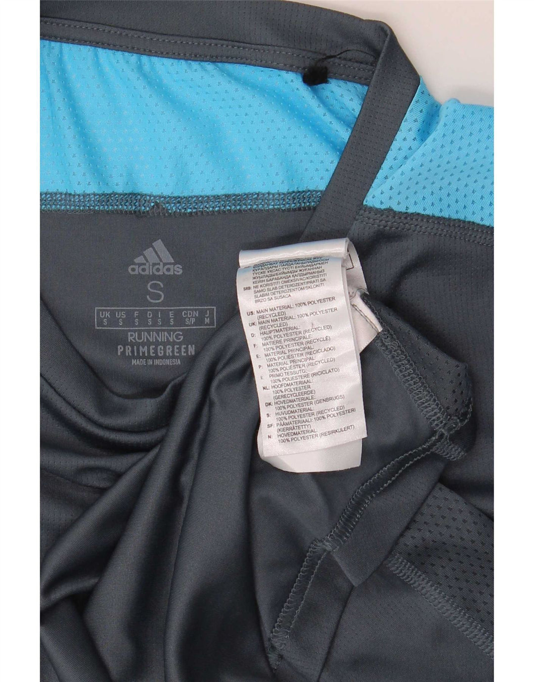 Adidas Herre Aeroready T-Shirt Top Lille Grå Colourblock Polyester