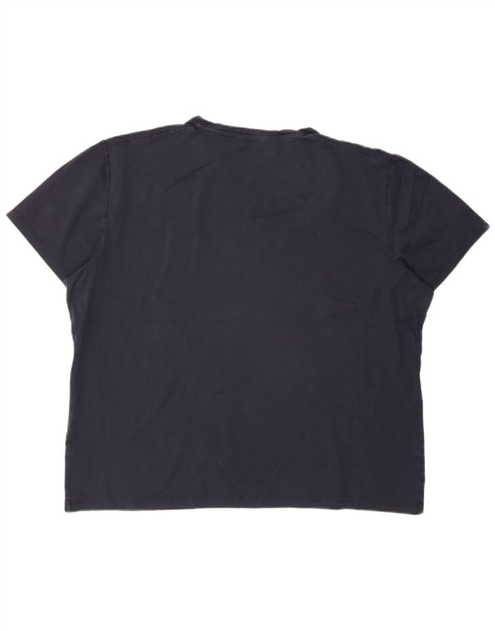 Massimo Dutti Herre T-Shirt Top 2XL Navy Blue
