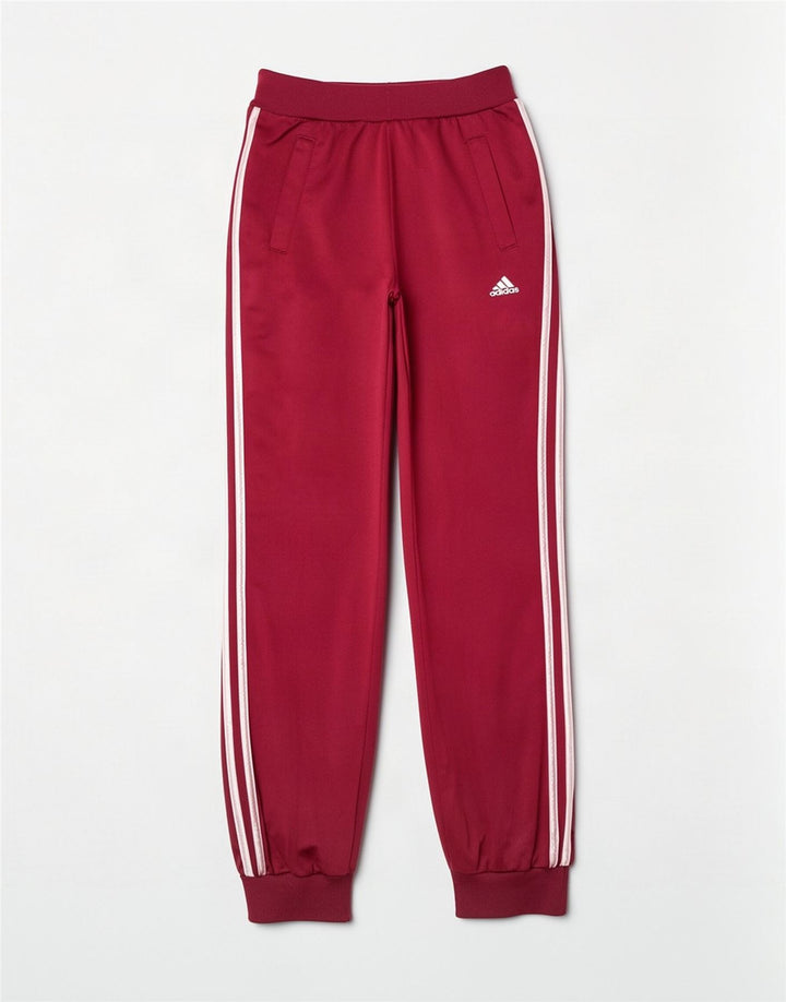 Adidas Dame træningsdragt Bukser Joggers UK 16 Large Maroon Polyester