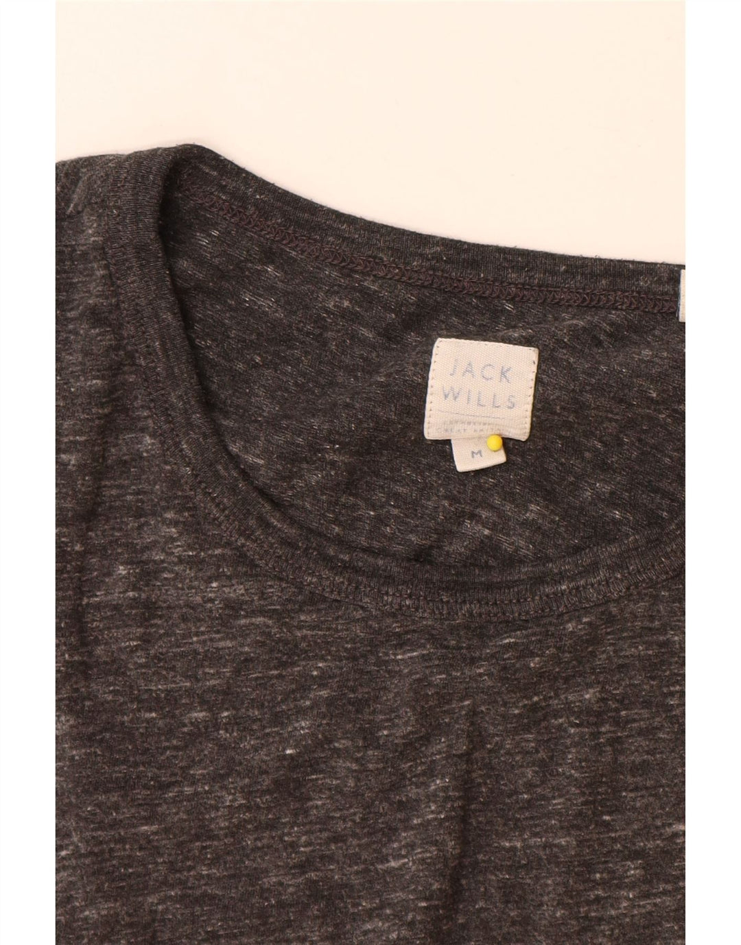 Jack Wills Herre Top Langærmet Medium Grey Flecked Bomuld
