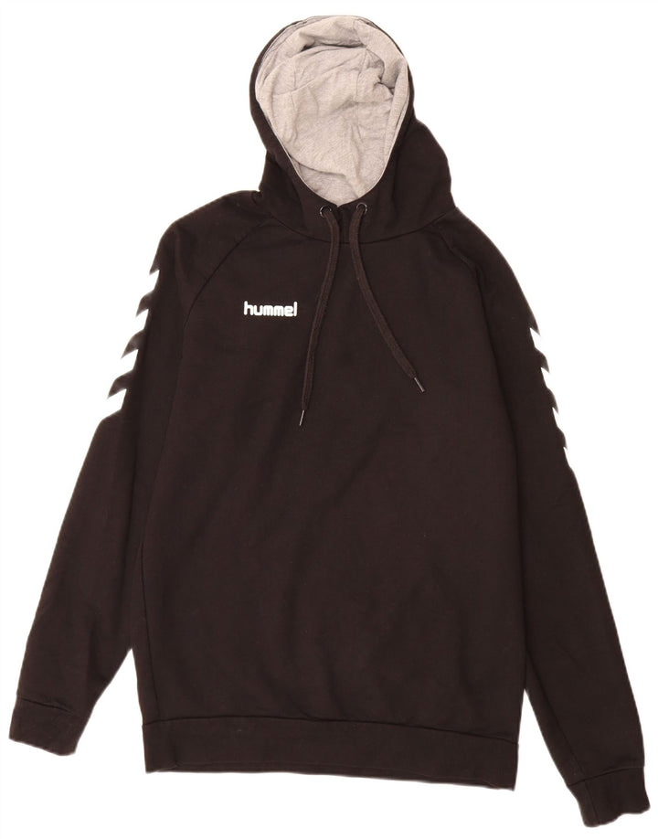 Hummel Herre grafisk hættetrøje Jumper Medium Sort bomuld