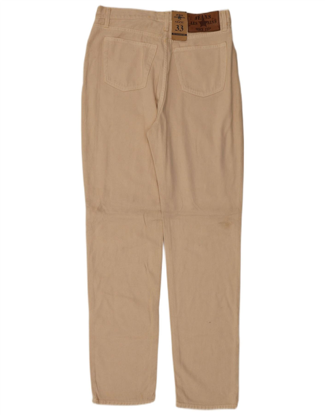 Les Copains Dame tilspidsede jeans W33 L32 Beige Bomuld