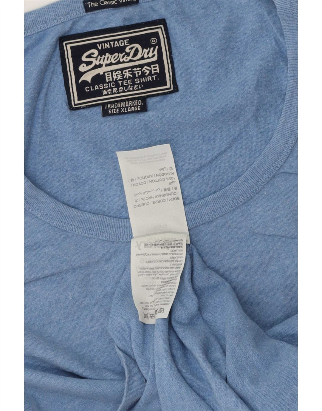 Superdry Herrevest Top XL Blå Bomuld