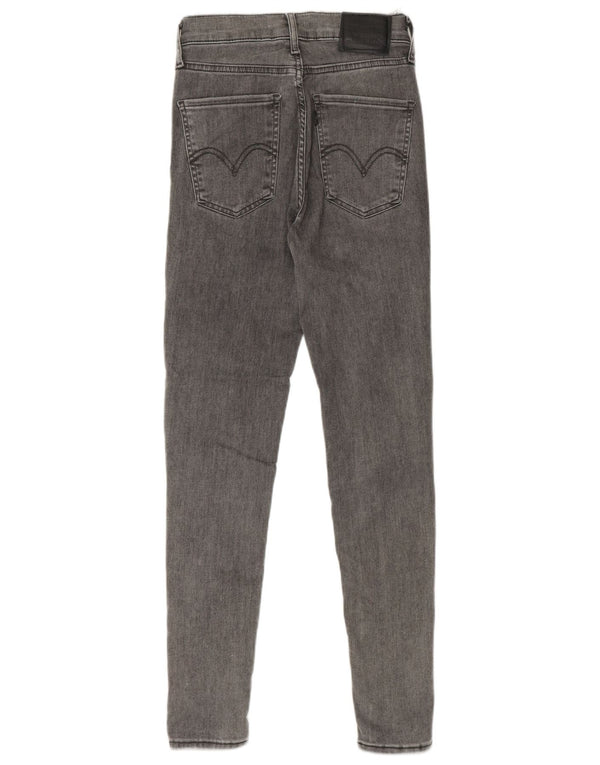 Levi's Dame Distressed Skinny Jeans W25 L28 Grå Bomuld