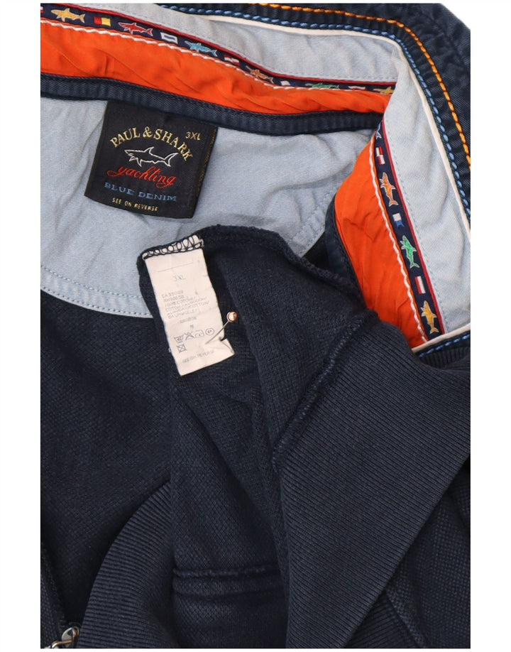PAUL & SHARK Herre Yachting træningsdragt Top jakke 3XL marineblå bomuld