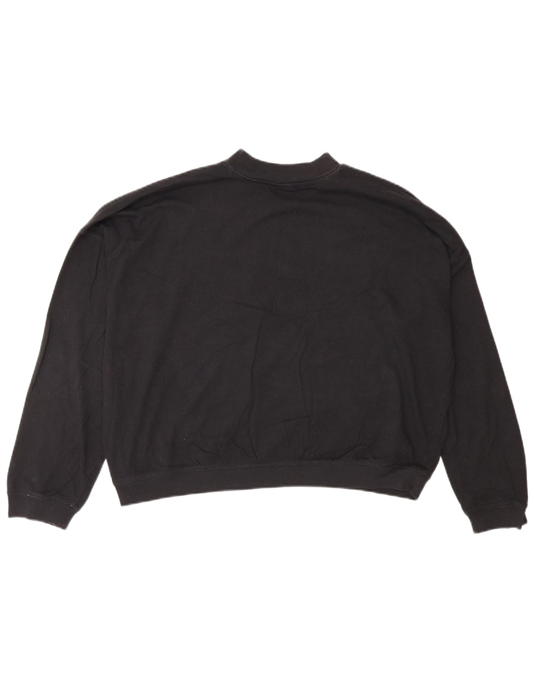 Champion Womens Grafisk Oversized Sweatshirt Jumper UK 6 XS Sort