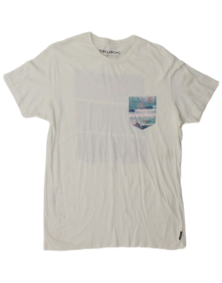 Billabong Herre Grafisk T-Shirt Top Lille Hvid