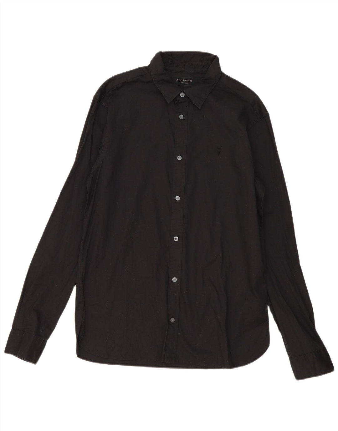 All Saints Herreskjorte Medium Sort Bomuld