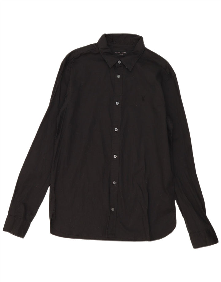 All Saints Herreskjorte Medium Sort Bomuld