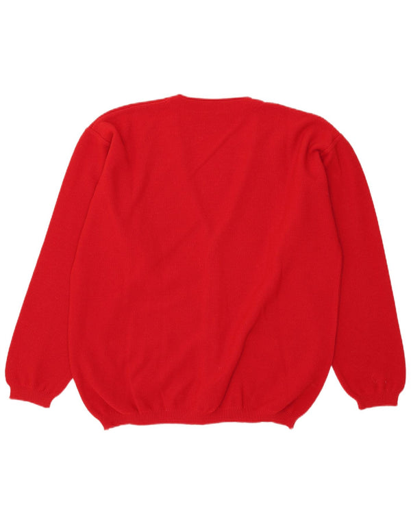 Explorer Herre cardigan sweater IT 54 XL Rød Akryl