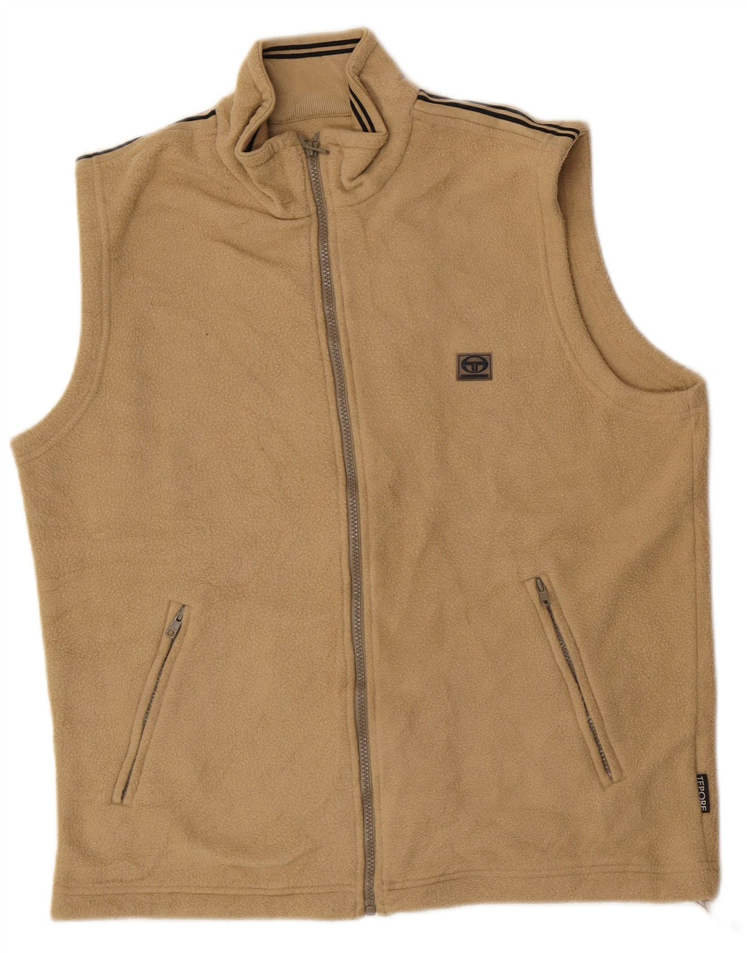 Sergio Tacchini Herre Fleece Gilet UK 38 Medium Beige