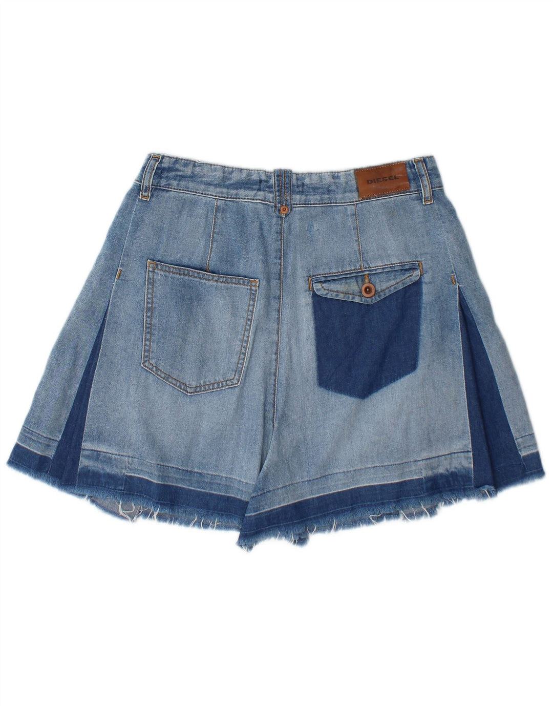 DIESEL Pige Denim Shorts 15-16 År W28 Blå Bomuld
