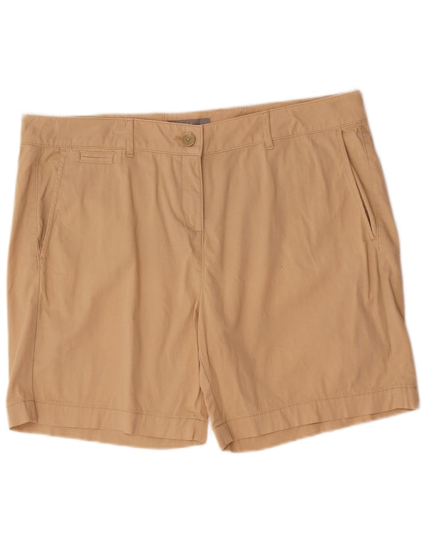 Marks & Spencer Chino Shorts til kvinder UK 16 Large W38 Beige Bomuld