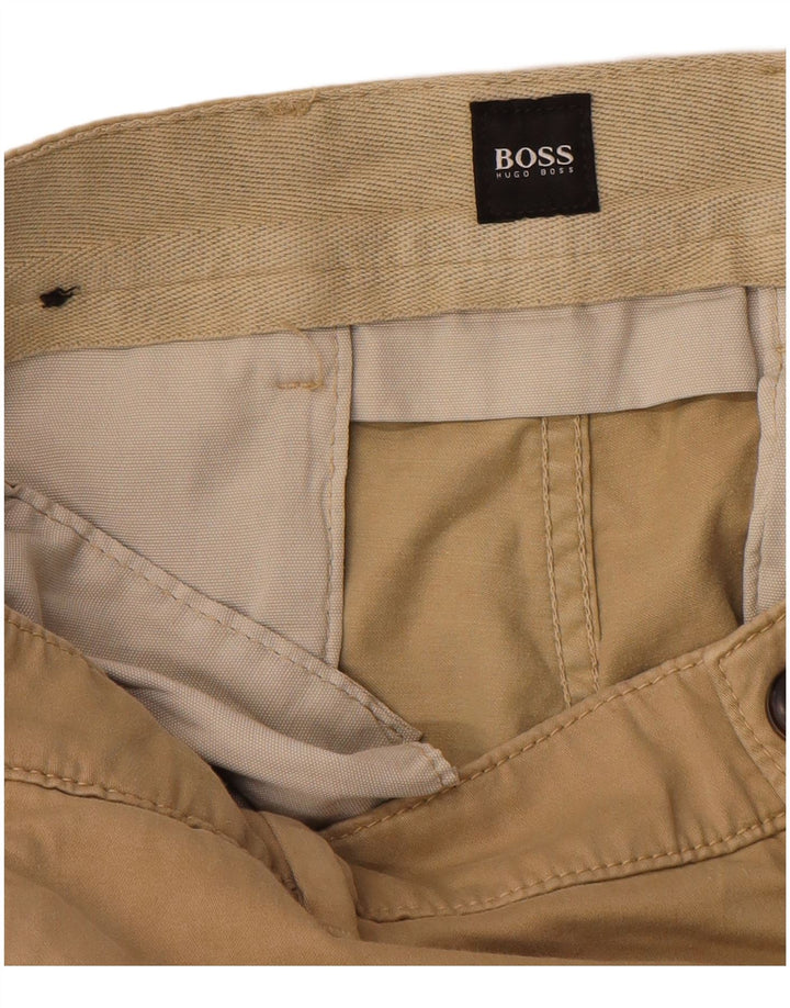 Hugo Boss Herre Slim Chino Bukser W36 L32 Beige