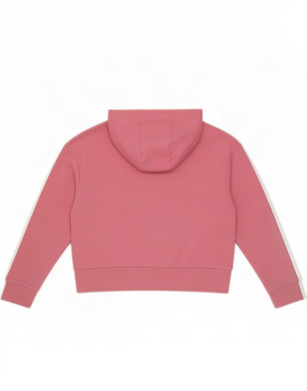 Adidas Girls Crop Graphic Hoodie Jumper 10-11 år Pink Bomuld