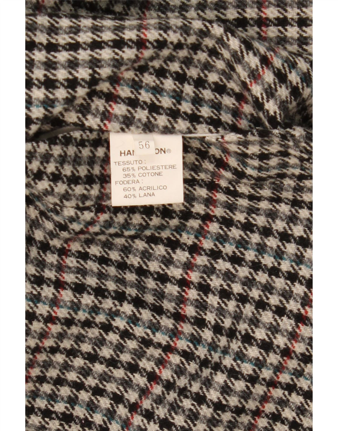 Hamilton Herre Vendbar Trench Coat IT 56 3XL Grå ternet polyester