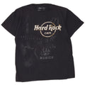 HARD ROCK CAFE Herre München Grafisk T-shirt Top Medium Marineblå Bomuld
