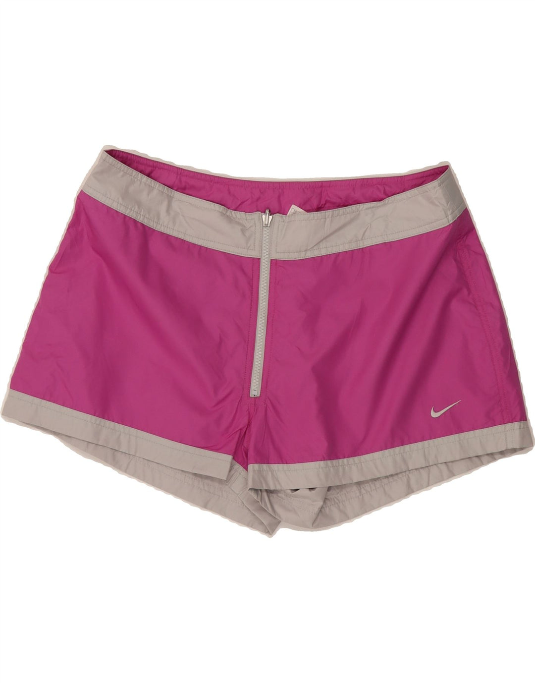 NIKE Womens Sport Shorts US 16/18 XL Pink Colourblock Polyester Vintage Nike and Second-Hand Nike from Messina Hembry 
