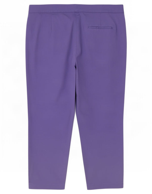 Marks & Spencer Lige Capri-bukser til kvinder UK 16 Large W36 L22 Lilla
