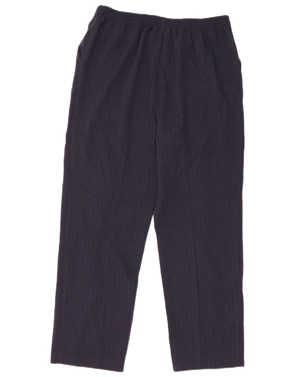 Marks & Spencer Dame fritidsbukser UK 18 XL W34 L29 Marineblå stribet