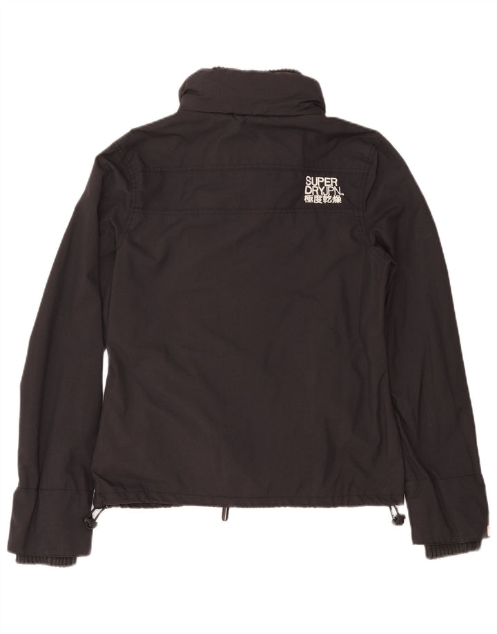 Superdry Regnjakke til kvinder UK 14 Medium Grey Nylon