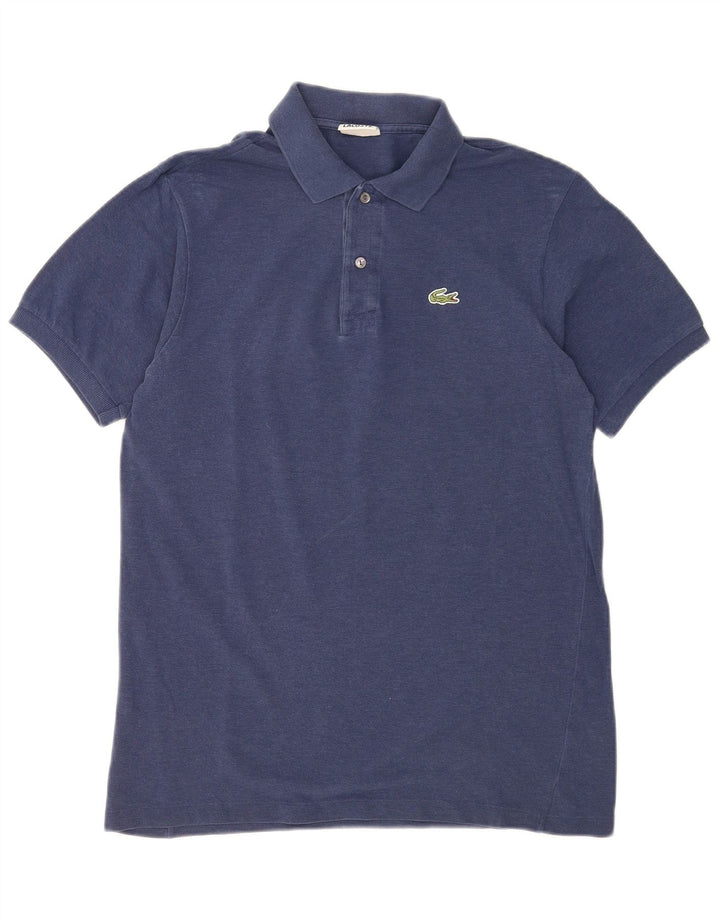 Lacoste herre poloshirt størrelse 4 Medium marineblå bomuld