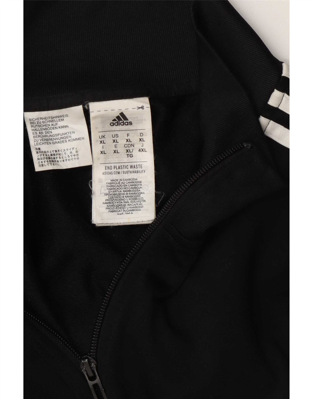 Adidas Træningsdragt til mænd Topjakke XL Sort Polyester