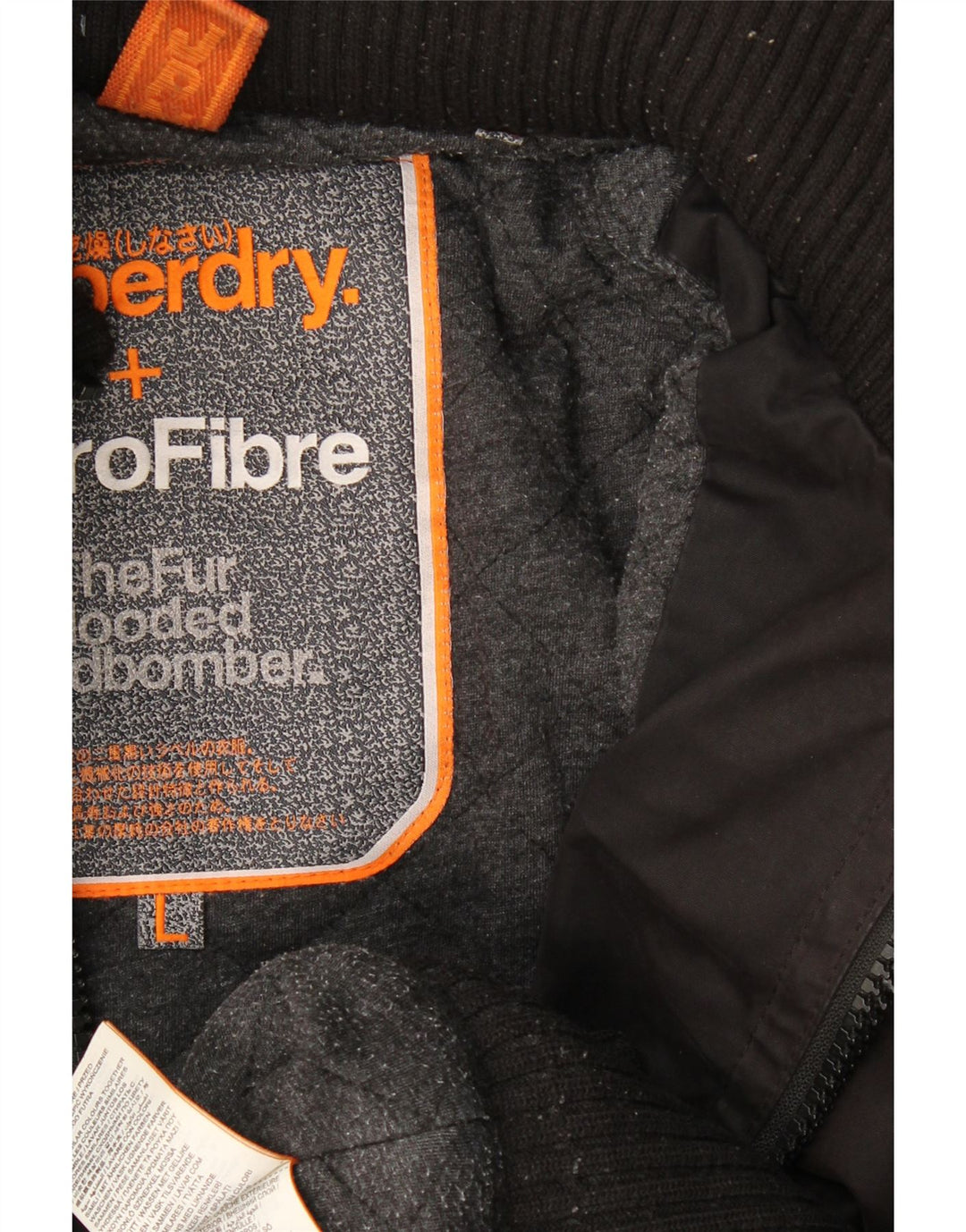 Superdry Herre The Windbomber Hooded Bomber Jacket UK 40 Large Brown