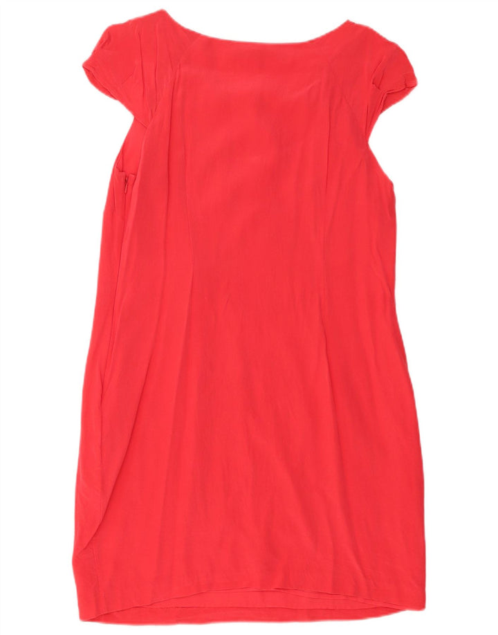 COAST Womens Sheath Dress UK 12 Medium Pink Floral Silke