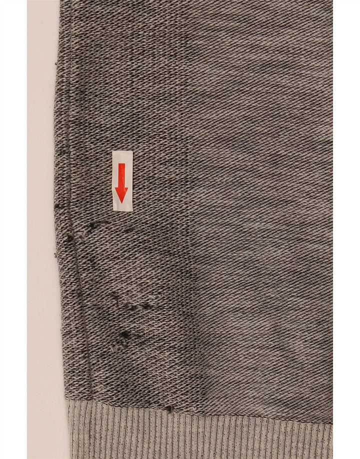 G-Star Herre grafisk sweatshirt Jumper Medium Grey Flecked Bomuld