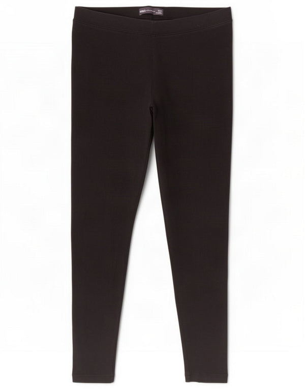 Marks & Spencer Womens Leggings UK 10 Small Black Cotton